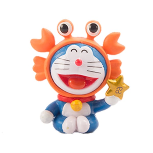 12 st Figur Set Doraemon 12 Constellation Toy Doll Anime Collection