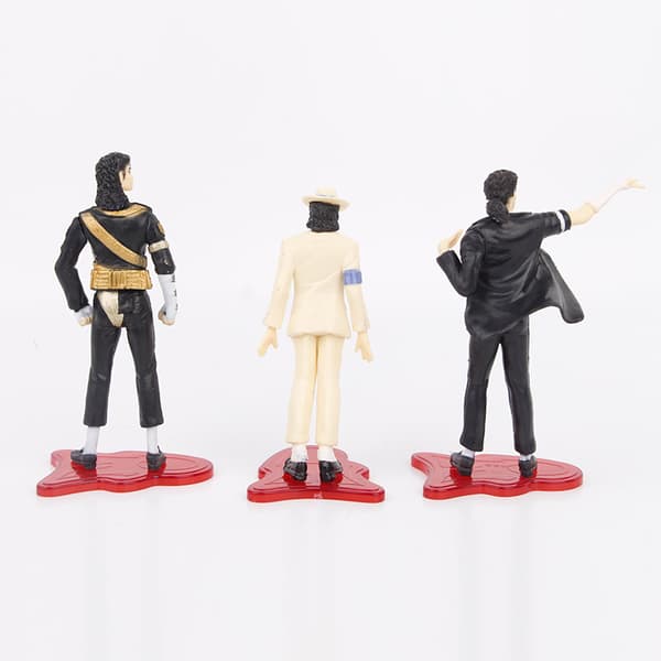 5 st Michael Jackson figurset 10 cm PVC musikstjärna samlarmodeller