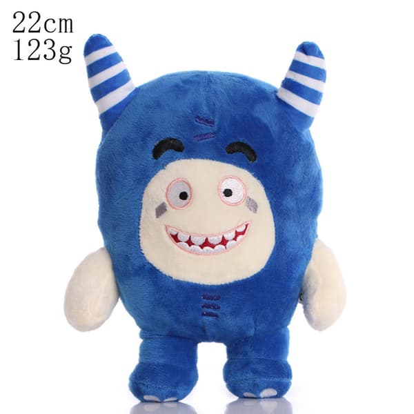 Oddbods Anime Blå Plyslegetøjsdukke 22 cm