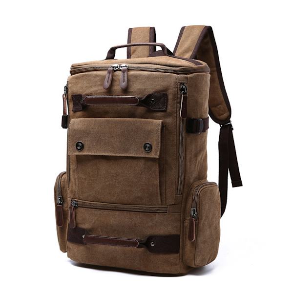 Laptop ryggsäck Slitstark ryggsäck Beige resväska för man Brown