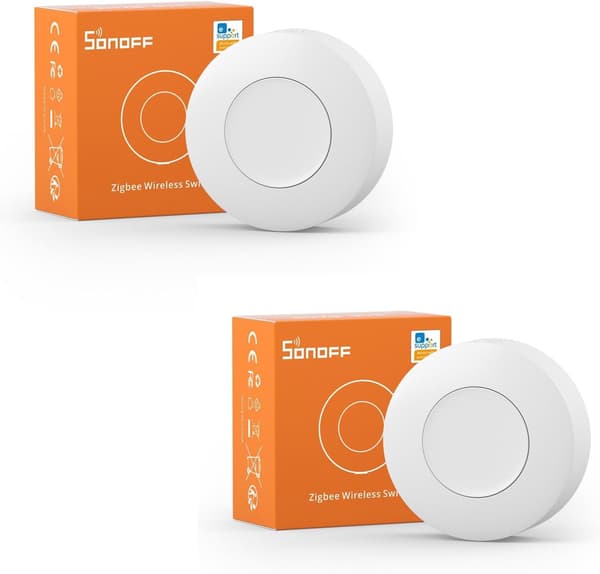 Zigbee Trådløs Smart Switch Knap 2-pak Batteridrevet Scenekontroller