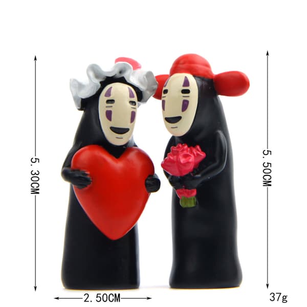 2 stk. Bryllupspar Uten Ansikt Mann Mann Anime Figur Leke Samling Modell Dekorasjon Samleobjekter Statue