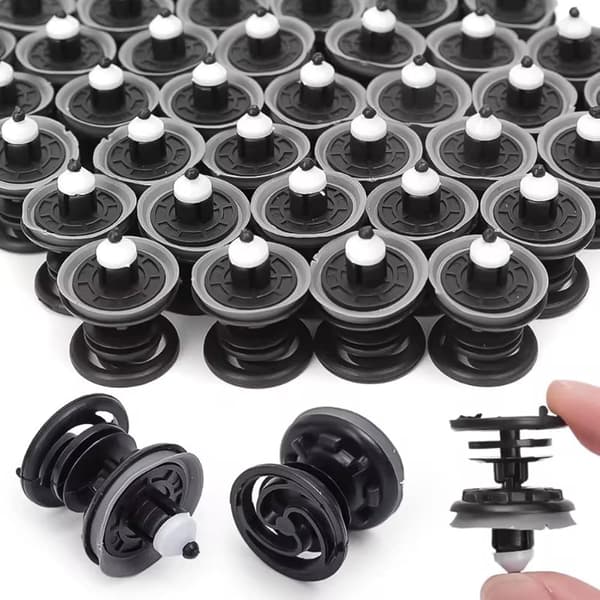 30 stk. plastclips til bildørpanel 23x30 mm sæt med indvendige fastgørelseselementer