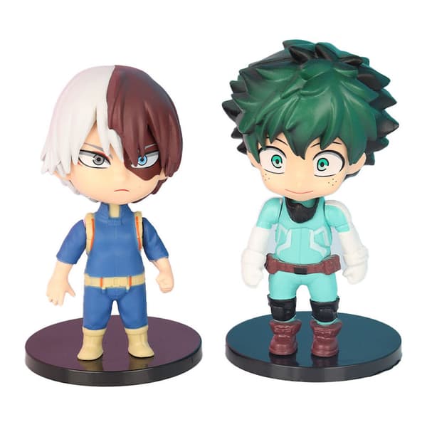 5 stk. My Heros Academiass Anime Figur Leketøy Samling Modell Dekor Samleobjekter Statue