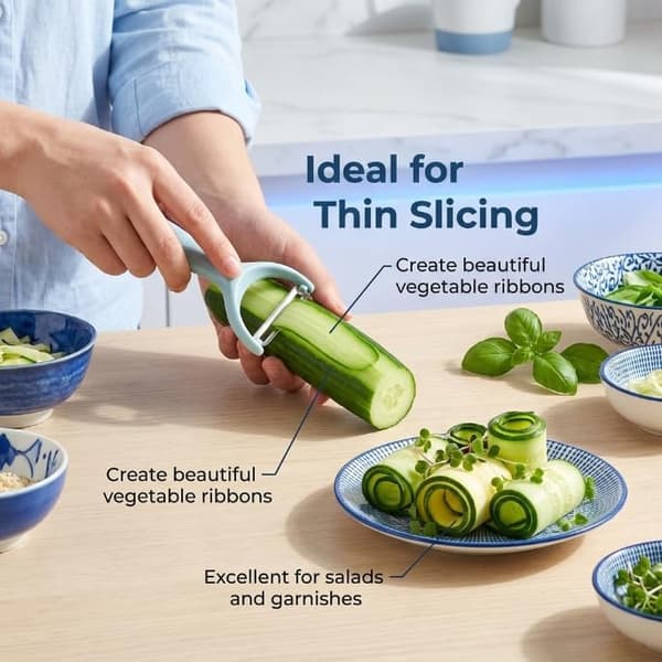 2-pack set med grönsaksskalare i rostfritt stål för potatis och frukt