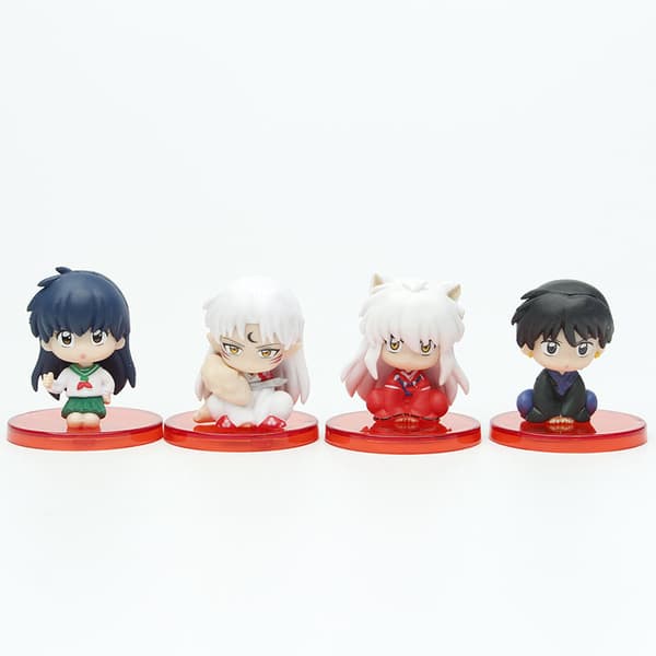 4 st Inuyasha Chibi PVC-figurer 4-5 cm Anime-karaktärsmodell set