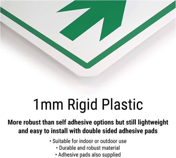 Skylt för vattensläckare 15x10 cm styv plast brandskydds-ID