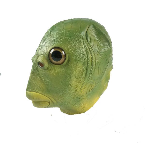Murloc Mask Latex Mask Cosplay Kostym rekvisita Halloween Party