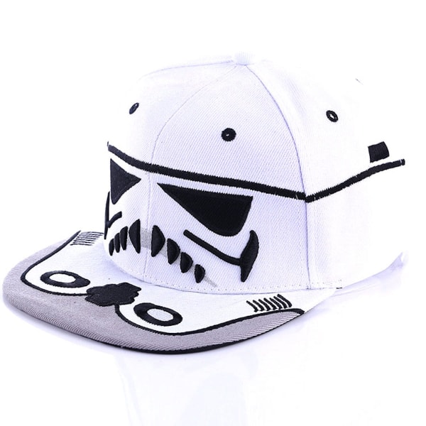 Vit Trooper cap Sport Fritidshatt Snapback justerbar hatt
