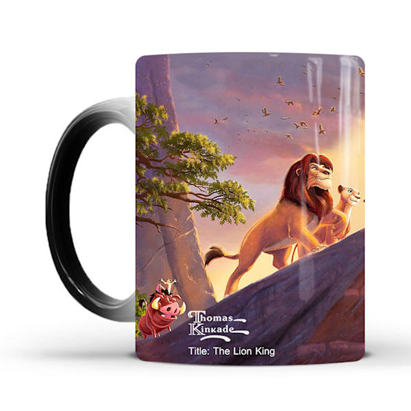 Lion King Simba färgskiftande mugg Keramisk kaffemugg Thermal tekopp Nyhetspresent