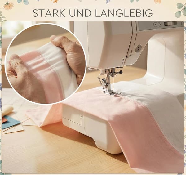 Set med 100 sytrådar i polyester, 274 meter per rulle, för maskin- och handsömnad