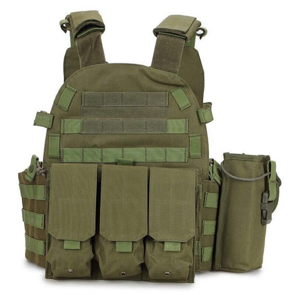 600D Oxford Tactical Vest Outdoor Molle Jaktväst Justerbar modulär utrustning för träningsspel