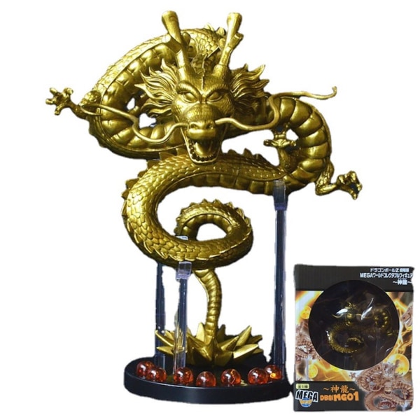 Gold Shenron Anime Figurine Dragon Ball Action Figur Leksaksmodell