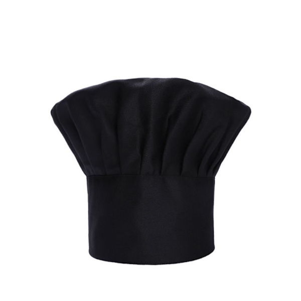 High Top Svart Chef Hatt Matlagning Kepsar Kök Mat Service Kepsar Justerbara