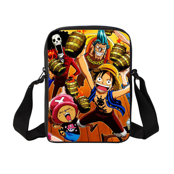 Bolsa transversal de ombro transversal Happy Luffy för vår diário para crianças