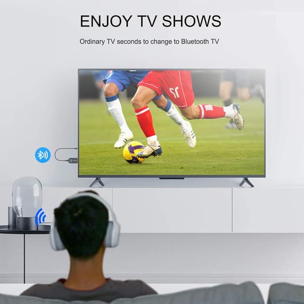 Trådlös Bluetooth 4.2-sändare, 3,5 mm USB-ljudadapter för TV och PC