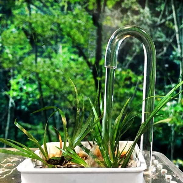 2 st U-formade akvarierör i akryl för luftpumpar och CO2-diffusorsystem