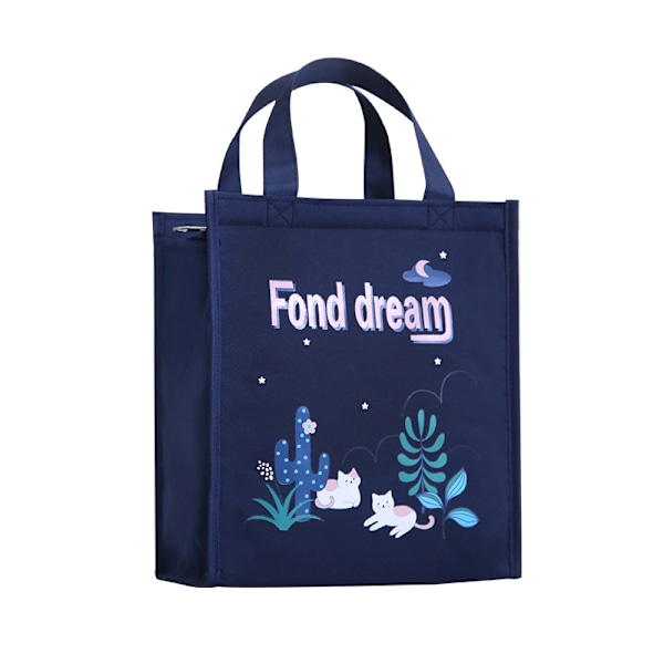Lunch Box Bag Isolerad Lunch Bag Thermal Lunch Box Tote Bag black