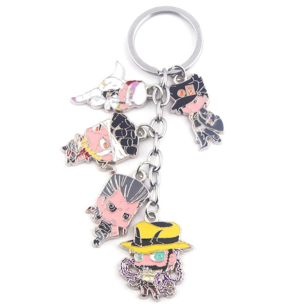 Jojo Bizarre Adventure Anime Key Chain Key Ring Bag Pendant Keyring Christmas Gift