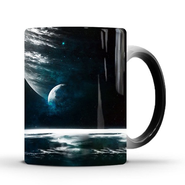 Morty Rick färgskiftande mugg Keramisk kaffemugg Thermal tekopp Nyhetsgåva