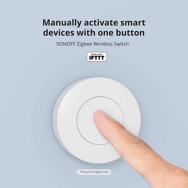 Zigbee Trådløs Smart Switch Knap 2-pak Batteridrevet Scenekontroller