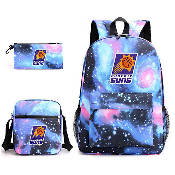3st/ set Suns- printed set med case Pennfodral Skolväska Travel Daypack Lätta bokväskor