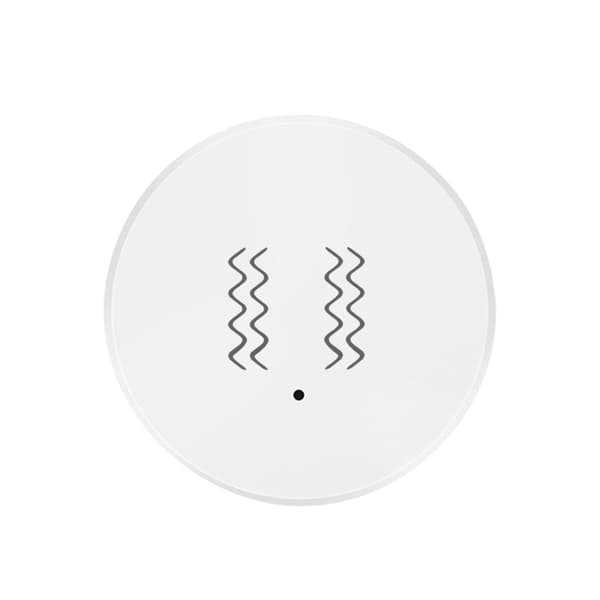 Tuya Zigbee Vibrations- og bevægelsessensor til Smart Home Automation, Hvid