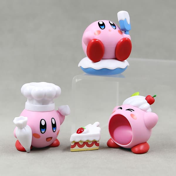 6 stk. Kirby mat-tema PVC minifigurer søtt samlerobjekt skrivebordsdekorasjonssett