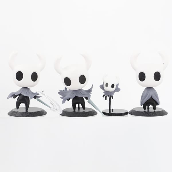 8 stk. Hollow Knight Chibi PVC-figursæt til samling og skrivebordsudstilling