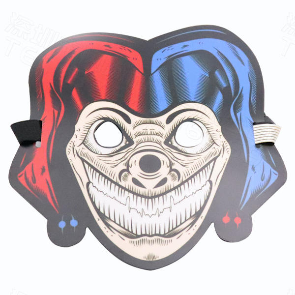 Joker LED Mask Ljudkontroll Mask Cosplay Kostym rekvisita