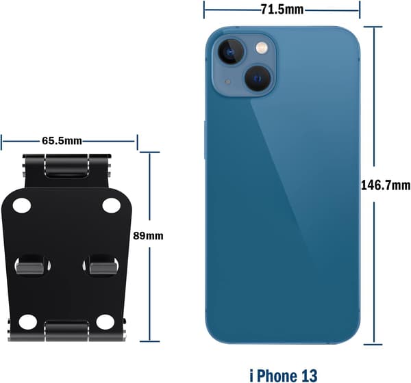 Vikbart telefonställ i aluminium, justerbar bordshållare för 4–7 tums telefoner