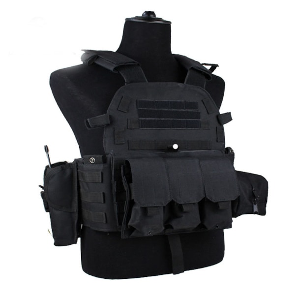 Army Fans Tactical Vest Outdoor Molle Jaktväst Justerbar modulutrustning för träningsspel