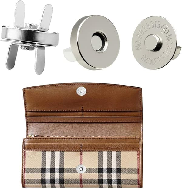 25 set med 18 mm magnetiska tryckknappar för handväskor, börsar, plånböcker och pyssel