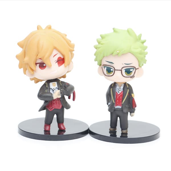 6 stk. Twisted Wonderland Chibi-figurer 10 cm PVC anime samlerobjekt-sæt