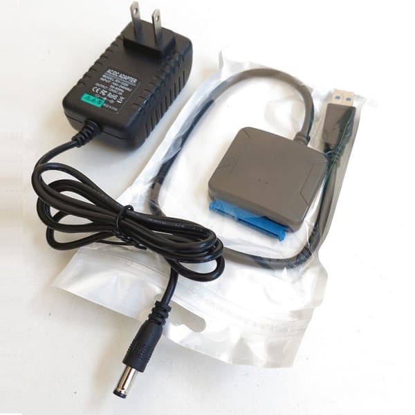Nopea SATA - USB 3.0 -sovitinkaapeli 2,5/3,5 tuuman HDD- ja SSD-asemille