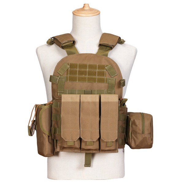 Multi-Purpose Tactical Väst Utomhus Molle Jaktväst Justerbar modulär utrustning för träningsspel