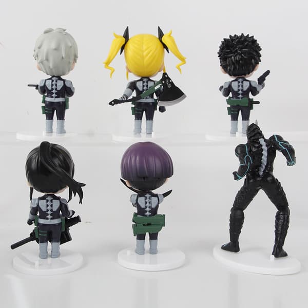 6 stk. Kaiju No. 8 anime-karakterfigurer 10-11 cm PVC samleobjekt-sett