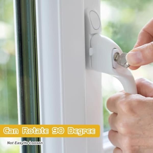 Universelt multi-spindel uPVC vinduesgreb hvidt til espagnolette-systemer