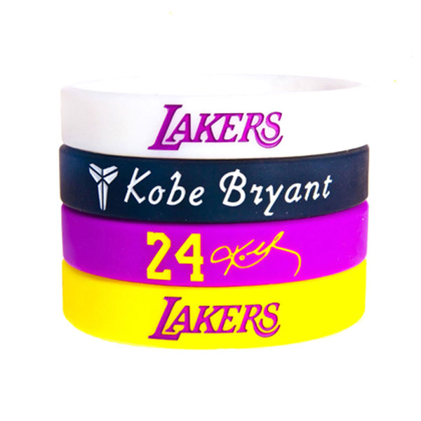 4st Kobe Bryant Basketball Star Silikonarmband Herrarmband Utomhussportarmband