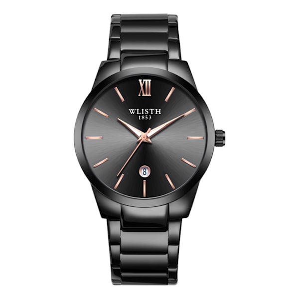 Watch för män Luminous Casual Watch Vattentät Svart