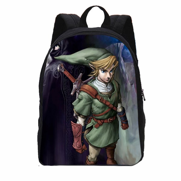 The Legend of Zelda Anime skolryggsäck Casual Daypack Ryggsäck Cool bokväska