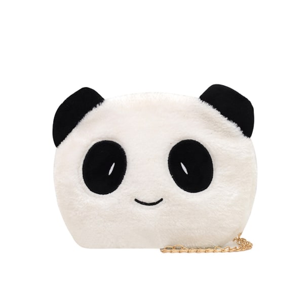 Bolsa carteiro de ombro para uso diário com cabeça de panda bolsa transversal para crianças
