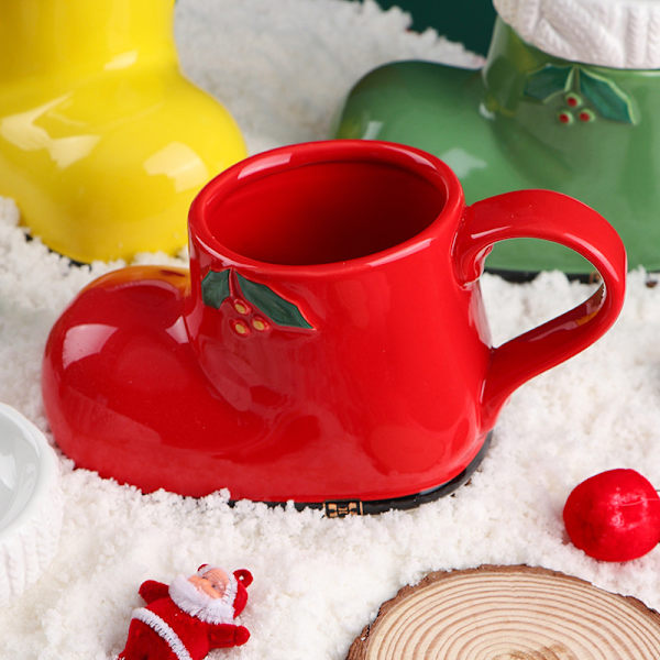 Christmas Boots Form Keramisk kaffemugg Tekopp Nyhet Present