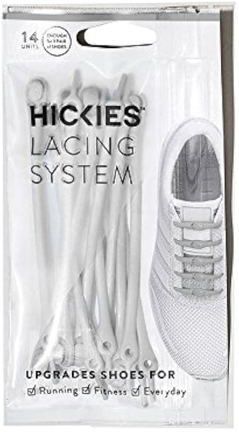 Hvide elastiske snørebånd uden binding, no-tie snørebånd til sneakers og løbesko