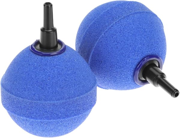 10-pack 50 mm runda luftstenar för dammar och akvarier, 4/6 mm luftslangar