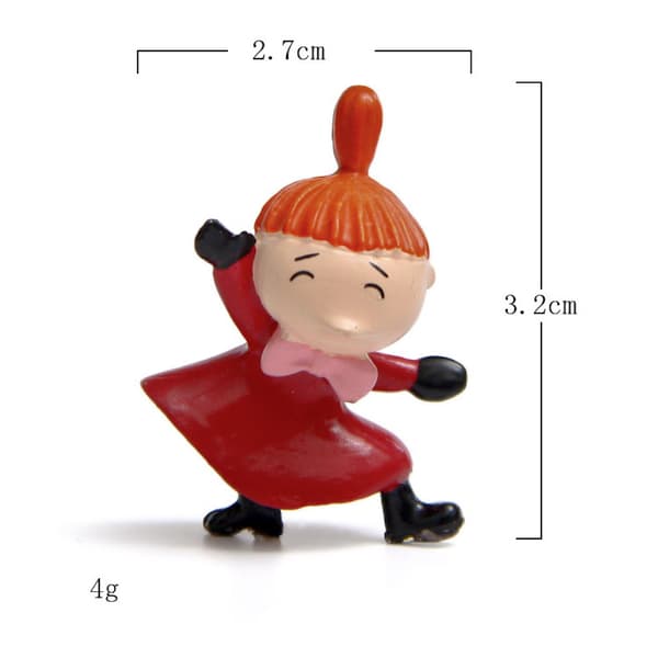 2 st Mumin Anime Figur Leksak Samling Modell Dekoration Samlarobjekt Staty