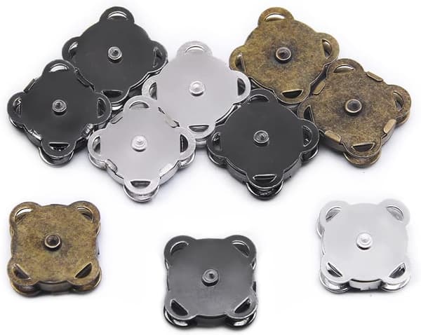 30 set magnetiska tryckknappar 18 mm för väskor, plånböcker, rockar och sömnadsprojekt