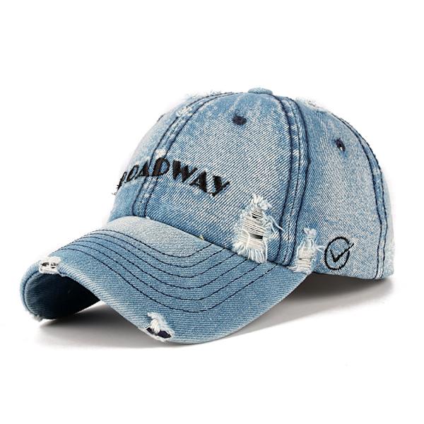 Retro baseballkeps Cap Snapback-hatt Denim Solhatt Unisex