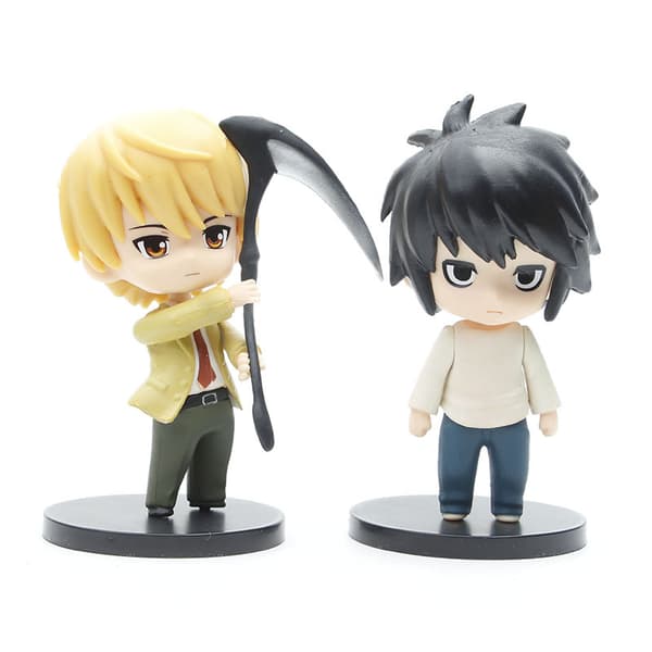 5 stk. Death Note Ryuk, Light, Rem og L figurer 10 cm PVC anime samleobjekt-sett