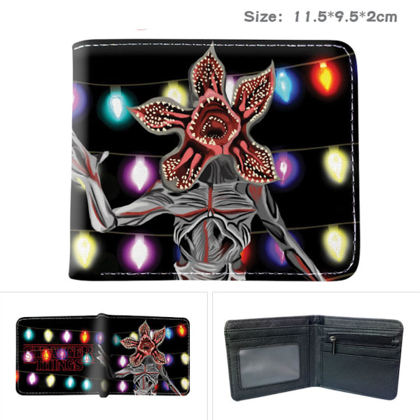 Demon Flower Anime plånbok Bifold kort plånbok plånbok med myntficka